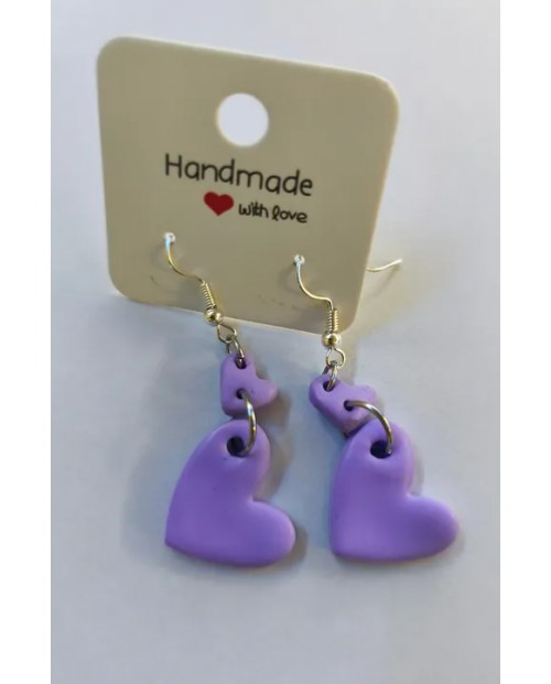 Κρεμαστές Καρδούλες Μωβ