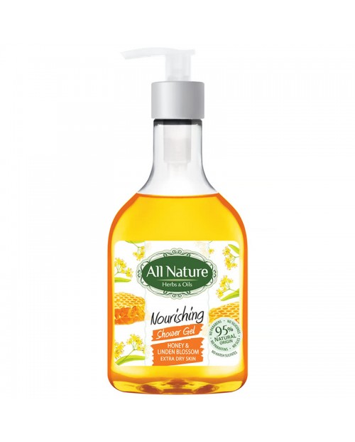 Shower Gel All Nature Honey and Lime Color